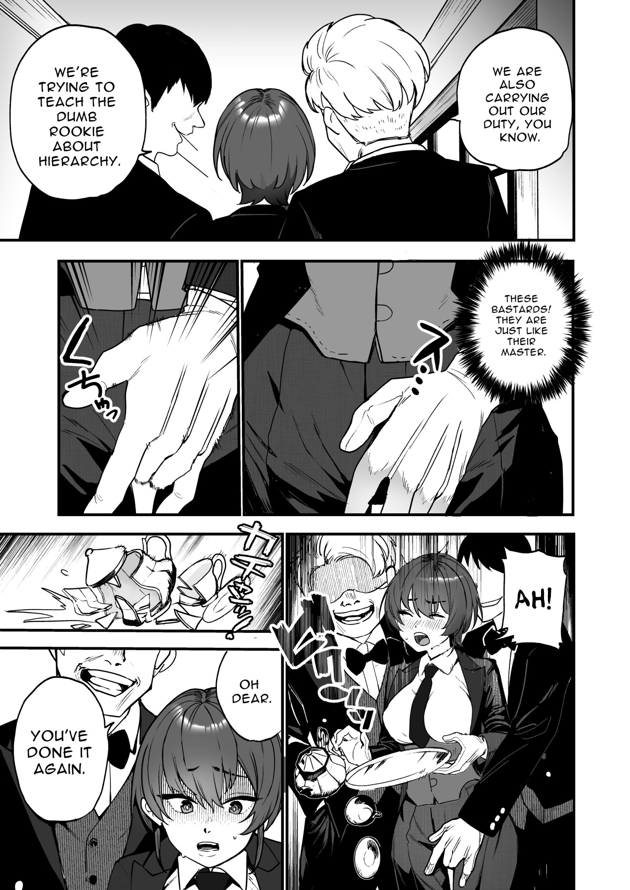 hentai manga Charming Female Butler Undergoes A Ruthless Masochist Corruption Induction Course